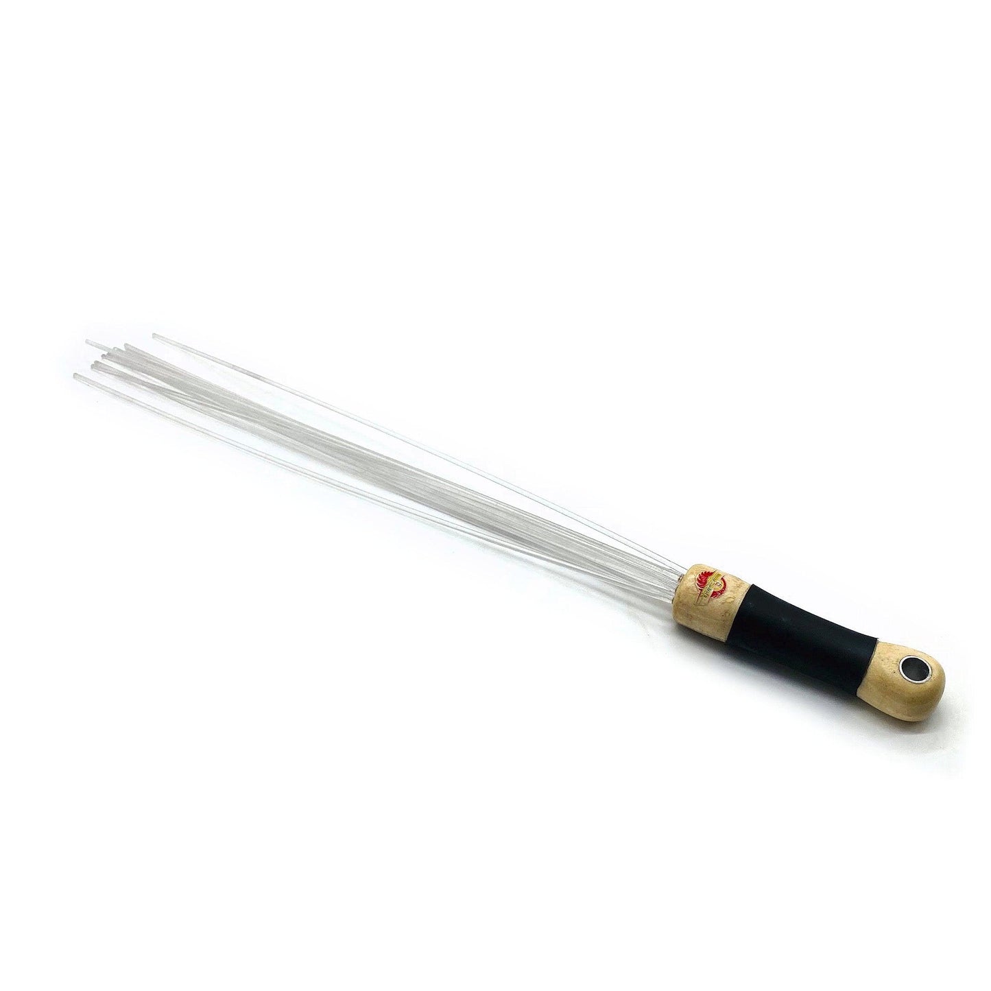 Master Control's Woodshop & Toys's Lexan 12 Strand Transparent Flogger Cane - This is a Handmade upon order product. The product usually takes 7-10 days to create. This Thin 12 Strand Transparent Lexan Flogger Cane never fails to get an "ouch" of apprecia