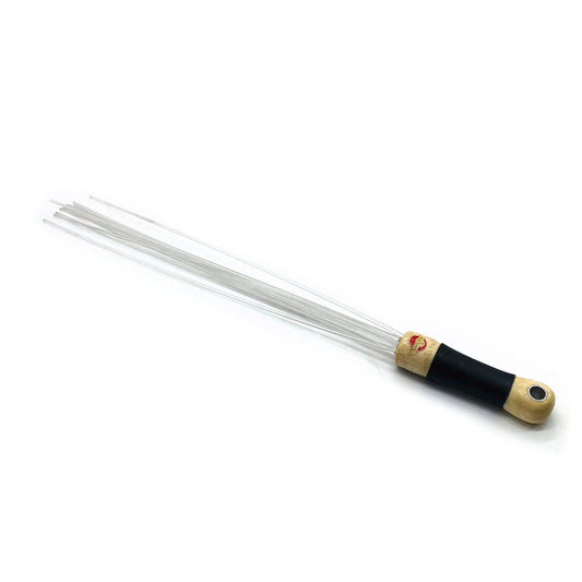 Master Control's Woodshop & Toys's Lexan 12 Strand Transparent Flogger Cane - This is a Handmade upon order product. The product usually takes 7-10 days to create. This Thin 12 Strand Transparent Lexan Flogger Cane never fails to get an "ouch" of apprecia