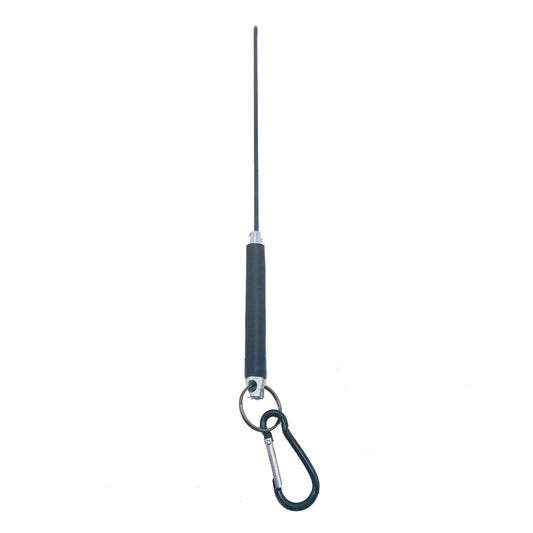 Master Control's Woodshop & Toys's Aluminum-Carbon Fiber Electro Violet Wand - 3mm" - This is a Handmade upon order product. The product usually takes 7-10 days to create. This 3mm - Aluminum-Carbon Fiber Electro Violet Wand is a conductive carbon fiber s
