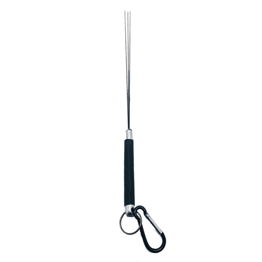 Master Control's Woodshop & Toys's Aluminum-Carbon Fiber Electro Violet Wand - Triple 1mm" - This is a Handmade upon order product. The product usually takes 7-10 days to create. This 1mm - Triple Aluminum-Carbon Fiber Electro Violet Wand is a conductive