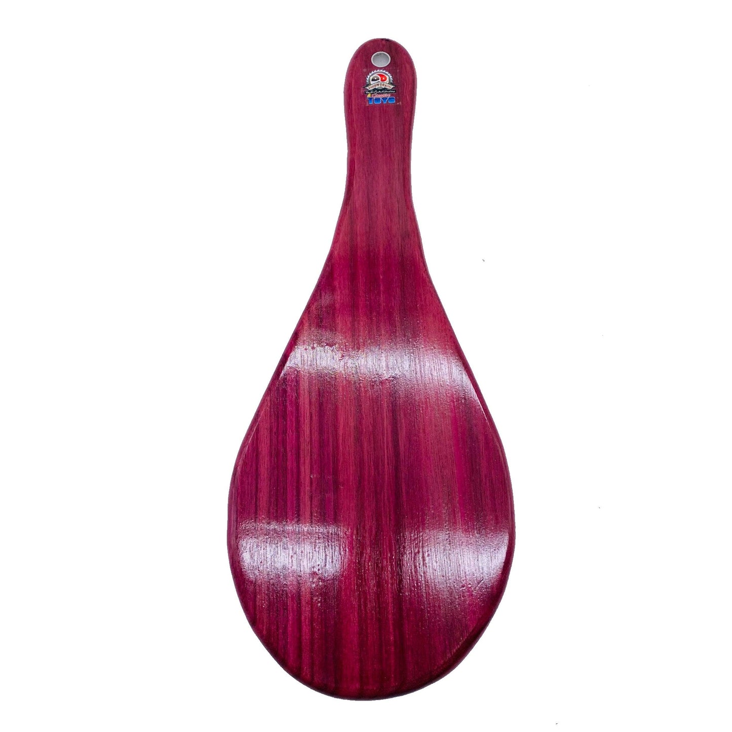 Master Control's Woodshop & Toys's Large Jokari Spanking Paddle - This is a Handmade upon order product. The product usually takes 7-10 days to create. This Large Jokari Spanking Paddle never fails to get an "ouch" of appreciation! Available in several be