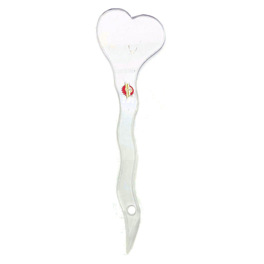 Master Control's Woodshop & Toys's Small Lexan Heart Spanking Paddle - This is a Handmade upon order product. The product usually takes 7-10 days to create. This Small Lexan Heart Spanking Paddle never fails to get an "ouch" of appreciation! Available in