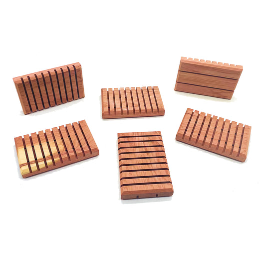 Draining Cedar Soap Dish | 100% Natural Wood, No Stains Or Chemicals. Soap Holder | Handmade Cedar Soap Dish, Wood Soap Dish For Shower
