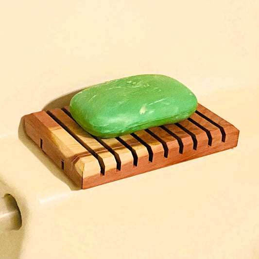 Draining Cedar Soap Dish | 100% Natural Wood, No Stains Or Chemicals. Soap Holder | Handmade Cedar Soap Dish, Wood Soap Dish For Shower