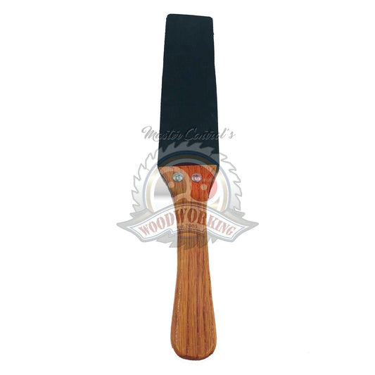 Master Control's Woodshop & Toys's Italian Leather Barber Strap - Short - This is a Handmade upon order product. The product usually takes 7-10 days to create. This Short Italian Leather Barber Strap Spanking Paddle never fails to get an "ouch" of appreci
