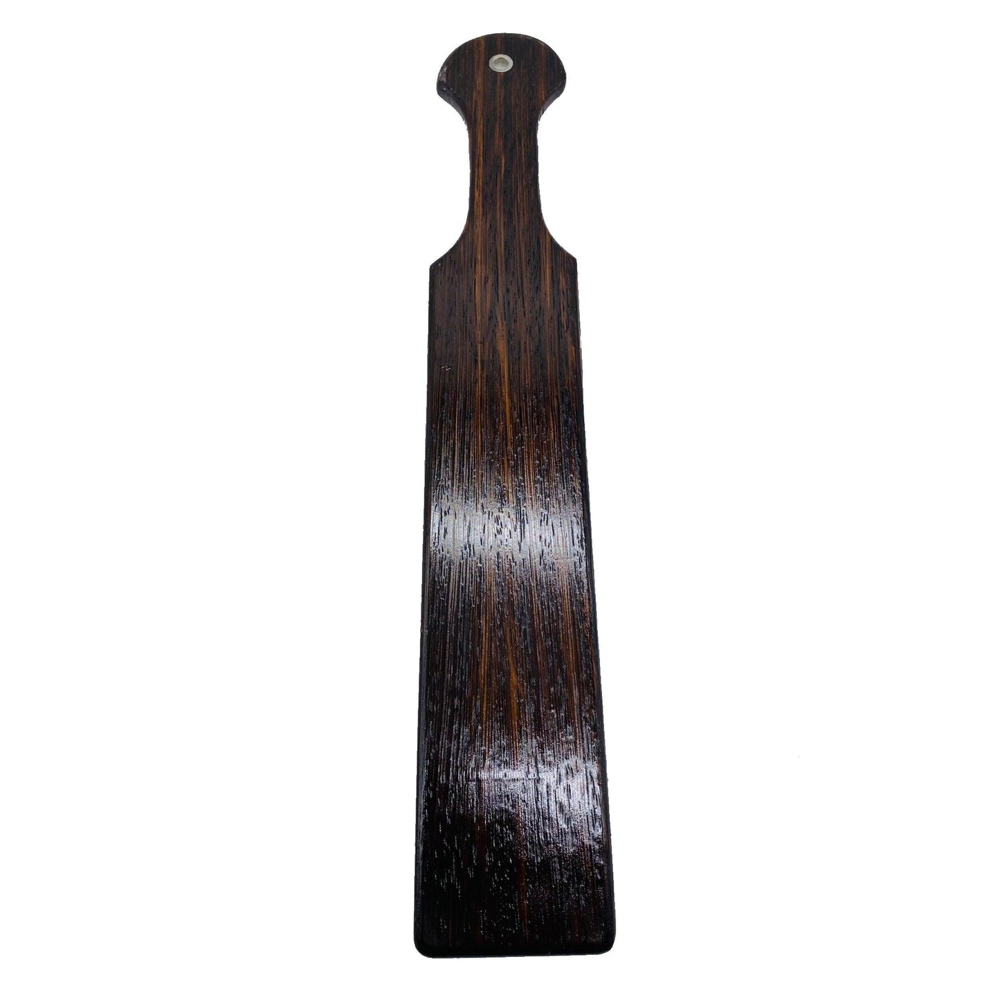 Master Control's Woodshop & Toys's 18" Long Wooden Spanking Paddle - This is a Handmade upon order product. The product usually takes 7-10 days to create. This Long Wooden Spanking Paddle never fails to get an "ouch" of appreciation! Available in several