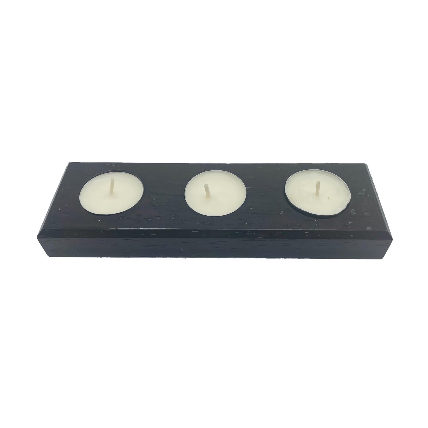 Hardwood Tea Light Candle Holder for Three Candles | Handcrafted Centerpiece | Small Gift | Handmade Wooden Tealight Holder | Candle Holder | Tealight Centerpiece | Wood Candle Stand | Handmade Wedding Decor | Candle Decor