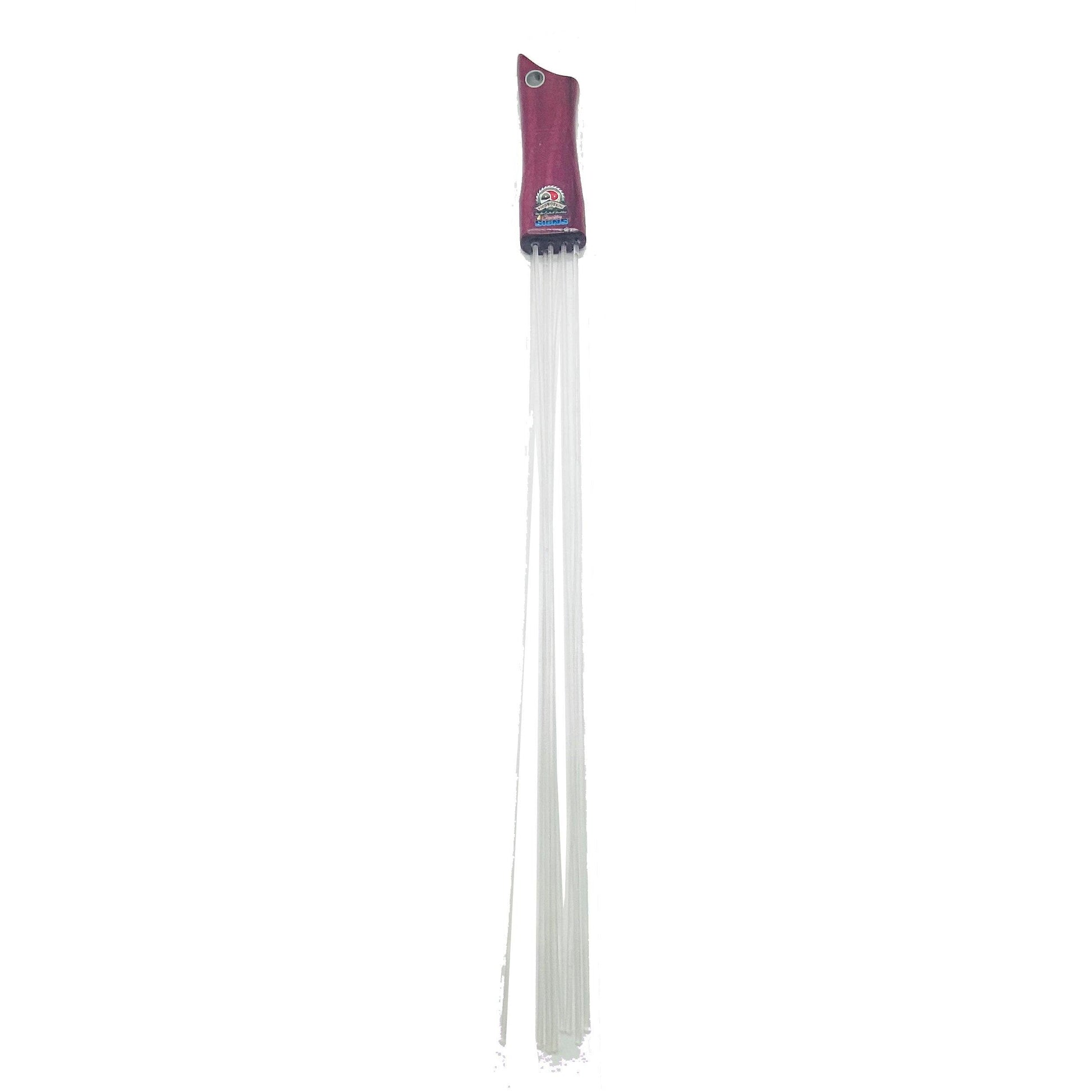 Master Control's Woodshop & Toys's Lexan 8 Strand Transparent Flogger Cane - This is a Handmade upon order product. The product usually takes 7-10 days to create. This Thin 8 Strand Transparent Lexan Flogger Cane never fails to get an "ouch" of appreciati