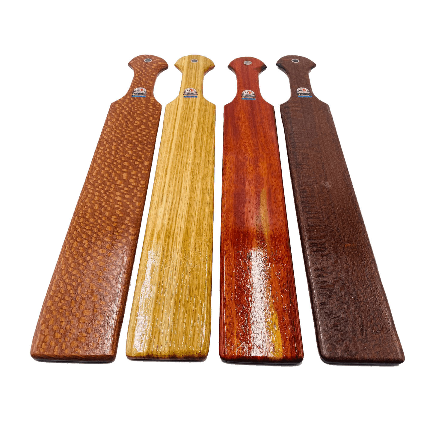 Master Control's Woodshop & Toys's 23" Long Thin OTK Spanking Paddle - This is a Handmade upon order product. The product usually takes 7-10 days to create. This Long Thin OTK Spanking Paddle never fails to get an "ouch" of appreciation! Available in seve
