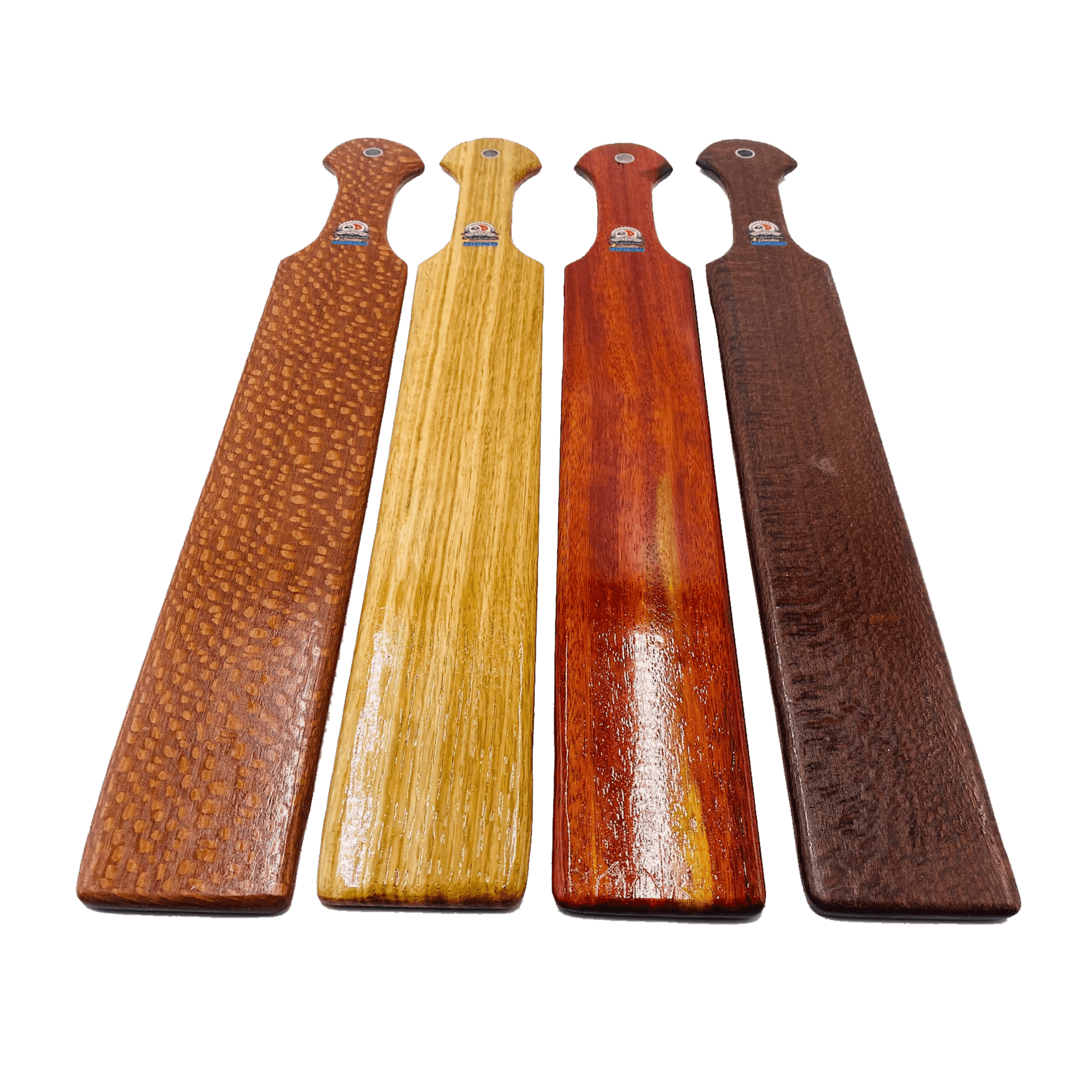 Master Control's Woodshop & Toys's 23" Long Thin OTK Spanking Paddle - This is a Handmade upon order product. The product usually takes 7-10 days to create. This Long Thin OTK Spanking Paddle never fails to get an "ouch" of appreciation! Available in seve
