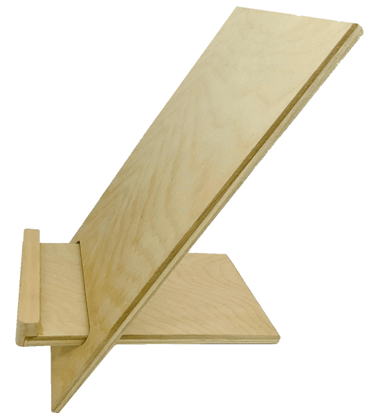 Master Control's Woodshop & Toys's Hardwood Easel Style Book Stand - This is a Handmade upon order product. The product usually takes 7-10 days to create. Our beautifully Handmade Hardwood Easel Style Book Stand is proudly made in the USA with beautiful b