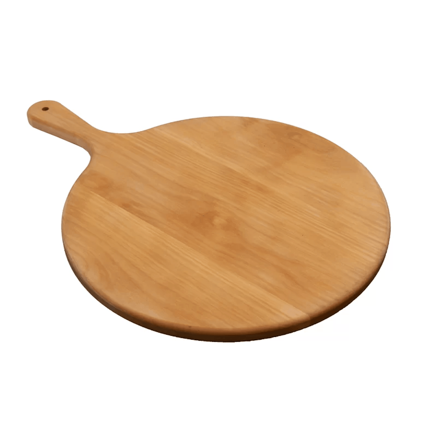 Master Control's Woodshop & Toys's Handmade Hardwood Round Paddle Board - This is a Handmade upon order product. The product usually takes 7-10 days to create. This Hardwood Doubled Handled Serving Tray Platter Board gives great for making presenting larg