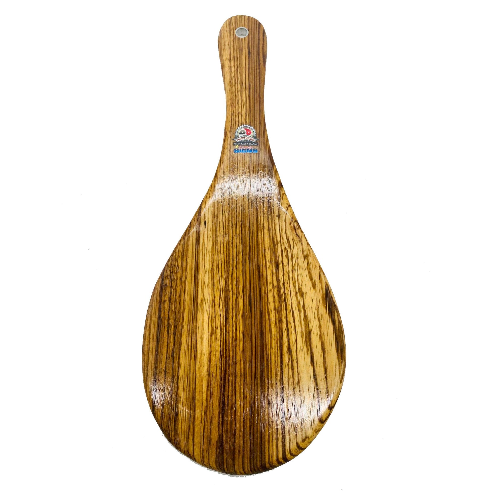 Master Control's Woodshop & Toys's Large Jokari Spanking Paddle - This is a Handmade upon order product. The product usually takes 7-10 days to create. This Large Jokari Spanking Paddle never fails to get an "ouch" of appreciation! Available in several be