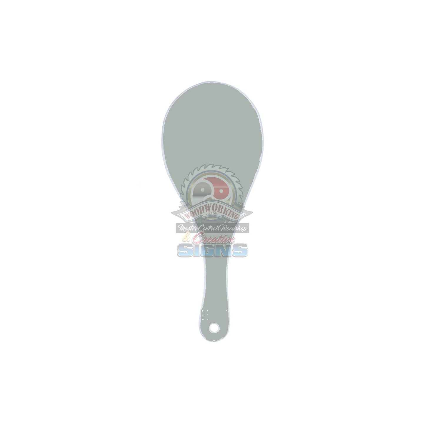 Master Control's Woodshop & Toys's Large Lexan Jokari Spanking Paddle - This is a Handmade upon order product. The product usually takes 7-10 days to create. This Large Lexan Jokari Spanking Paddle never fails to get an "ouch" of appreciation! Available i