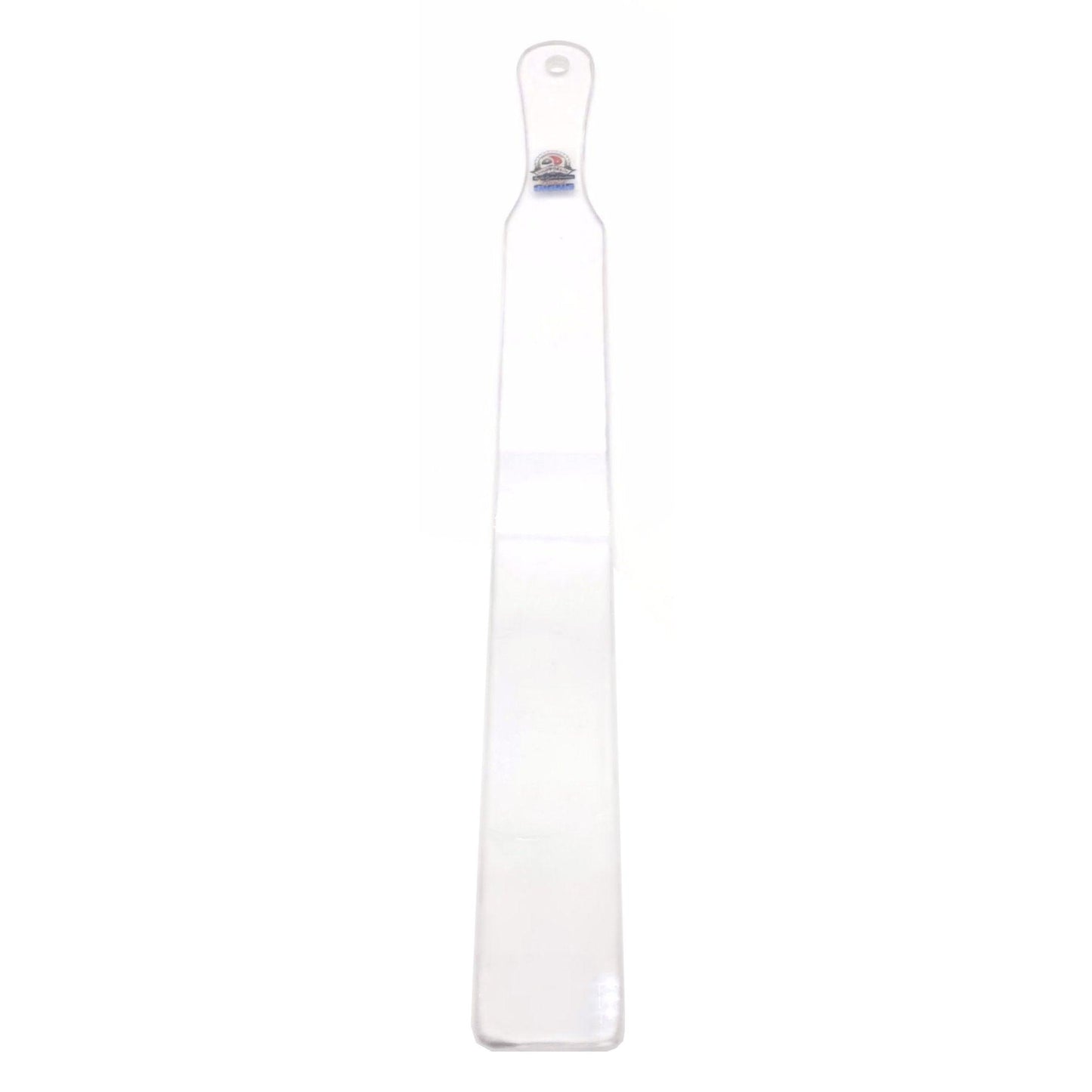 Master Control's Woodshop & Toys's Thin Lexan Ruler Punishment Spanking Paddle - This is a Handmade upon order product. The product usually takes 7-10 days to create. This Thin Lexan Punishment Spanking Paddle never fails to get an "ouch" of appreciation!