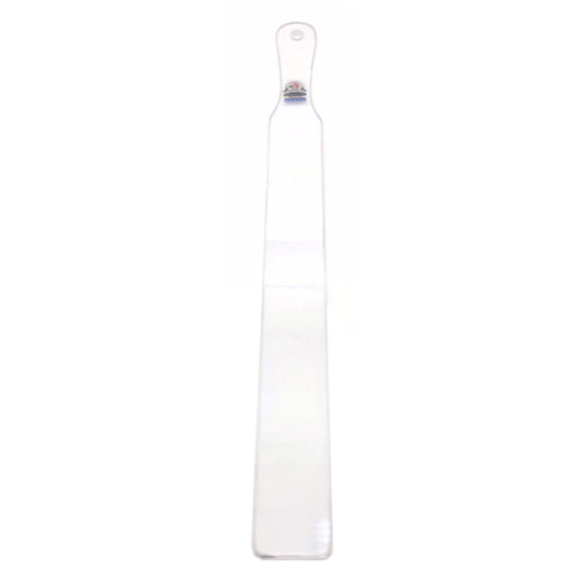 Master Control's Woodshop & Toys's Thin Lexan Ruler Punishment Spanking Paddle - This is a Handmade upon order product. The product usually takes 7-10 days to create. This Thin Lexan Punishment Spanking Paddle never fails to get an "ouch" of appreciation!