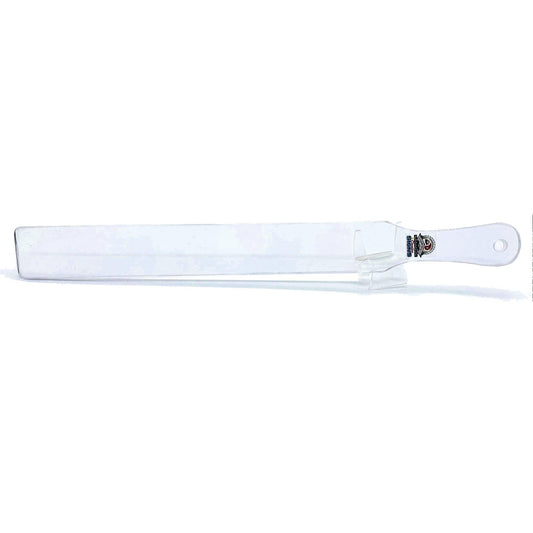 Master Control's Woodshop & Toys's Thin Lexan Ruler Punishment Spanking Paddle - This is a Handmade upon order product. The product usually takes 7-10 days to create. This Thin Lexan Punishment Spanking Paddle never fails to get an "ouch" of appreciation!