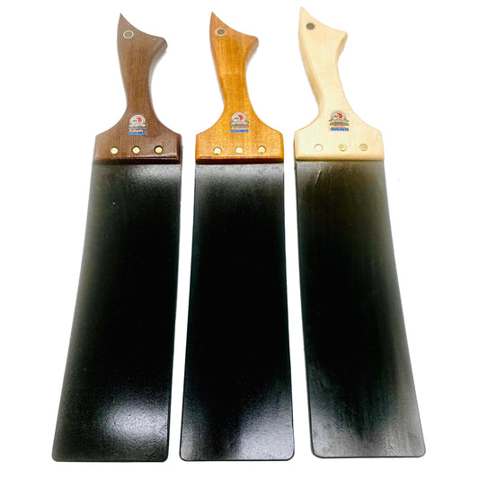 Master Control's Woodshop & Toys's Large 1/4" Thin Rubber Strap Spanking Paddle - This is a Handmade upon order product. The product usually takes 7-10 days to create. This Large Rubber Strap Spanking Paddle never fails to get an "ouch" of appreciation! A