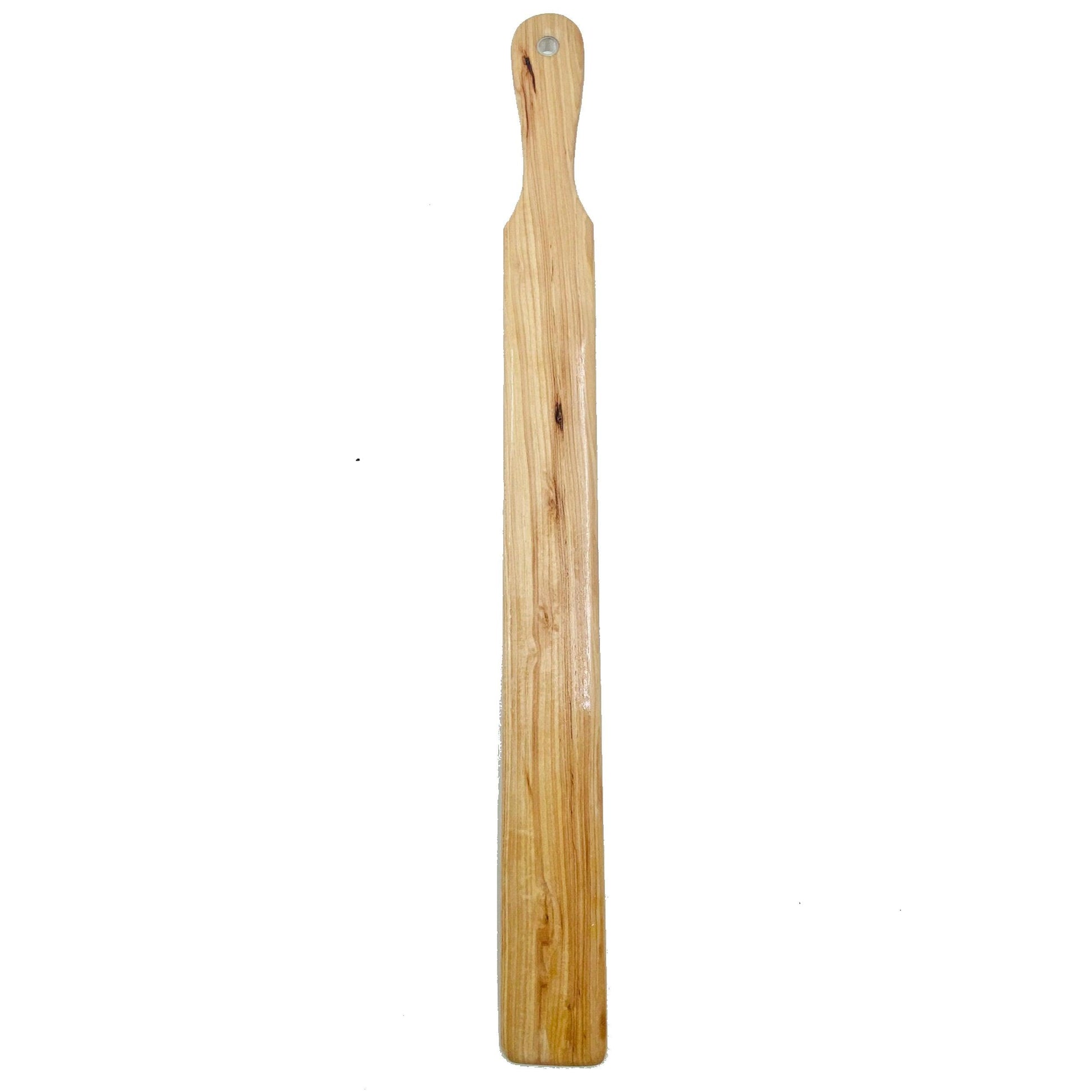 Master Control's Woodshop & Toys's OTK Thin Ruler Spanking Paddle - This is a Handmade upon order product. The product usually takes 7-10 days to create. This OTK Thin Ruler Spanking Paddle never fails to get an "ouch" of appreciation! Available in severa