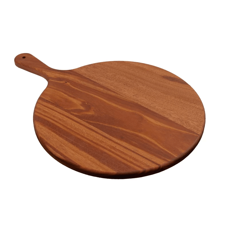 Master Control's Woodshop & Toys's Handmade Hardwood Round Paddle Board - This is a Handmade upon order product. The product usually takes 7-10 days to create. This Hardwood Doubled Handled Serving Tray Platter Board gives great for making presenting larg