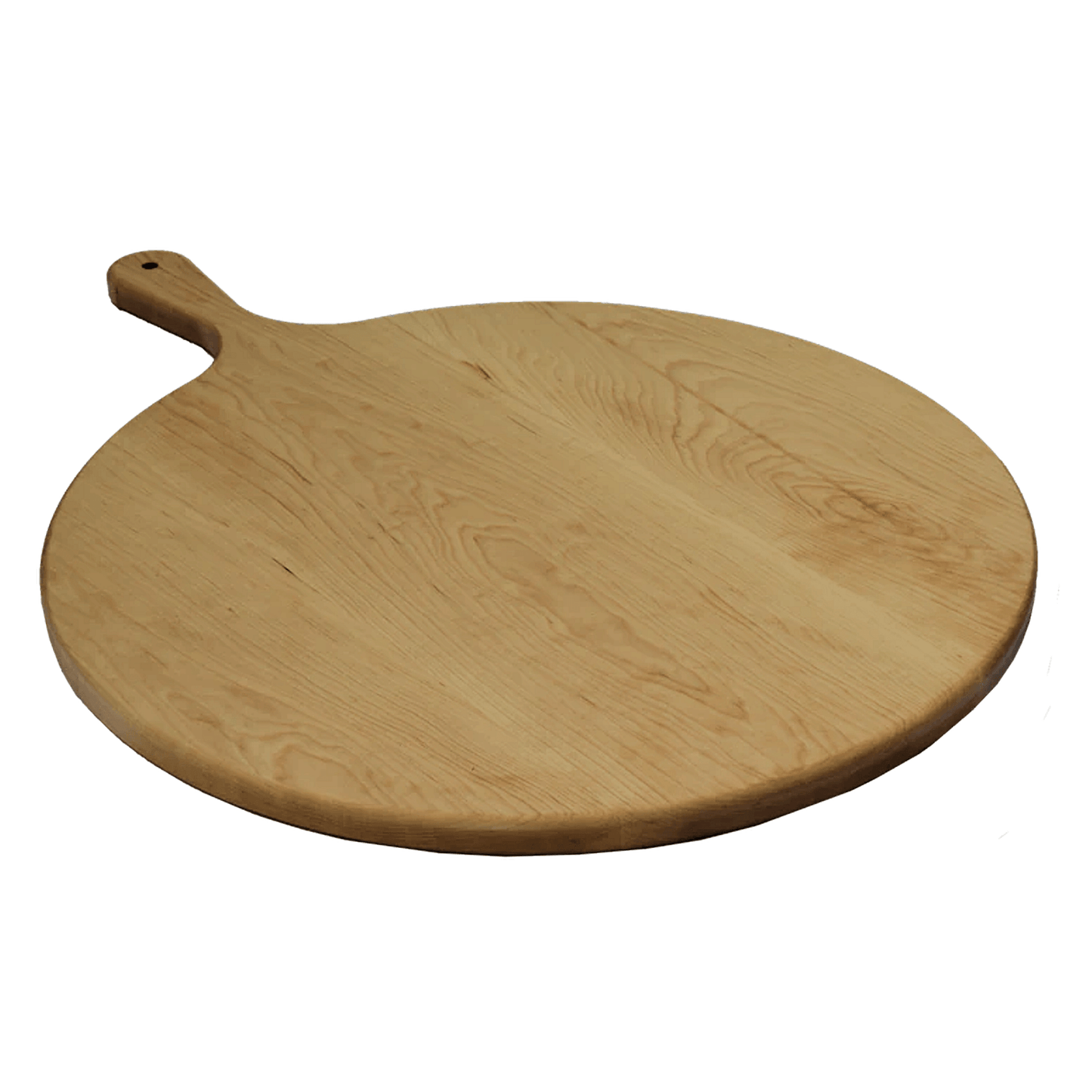 Master Control's Woodshop & Toys's Handmade Hardwood Round Paddle Board - This is a Handmade upon order product. The product usually takes 7-10 days to create. This Hardwood Doubled Handled Serving Tray Platter Board gives great for making presenting larg