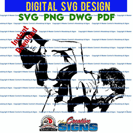 Master Control's Woodshop & Toys's Mistress with Male Slave (Digital Download) - You may use our Mistress with Male Slave SVG files to make finished items for personal use, but the file itself can not be sold or distributed in any way. Files will contain