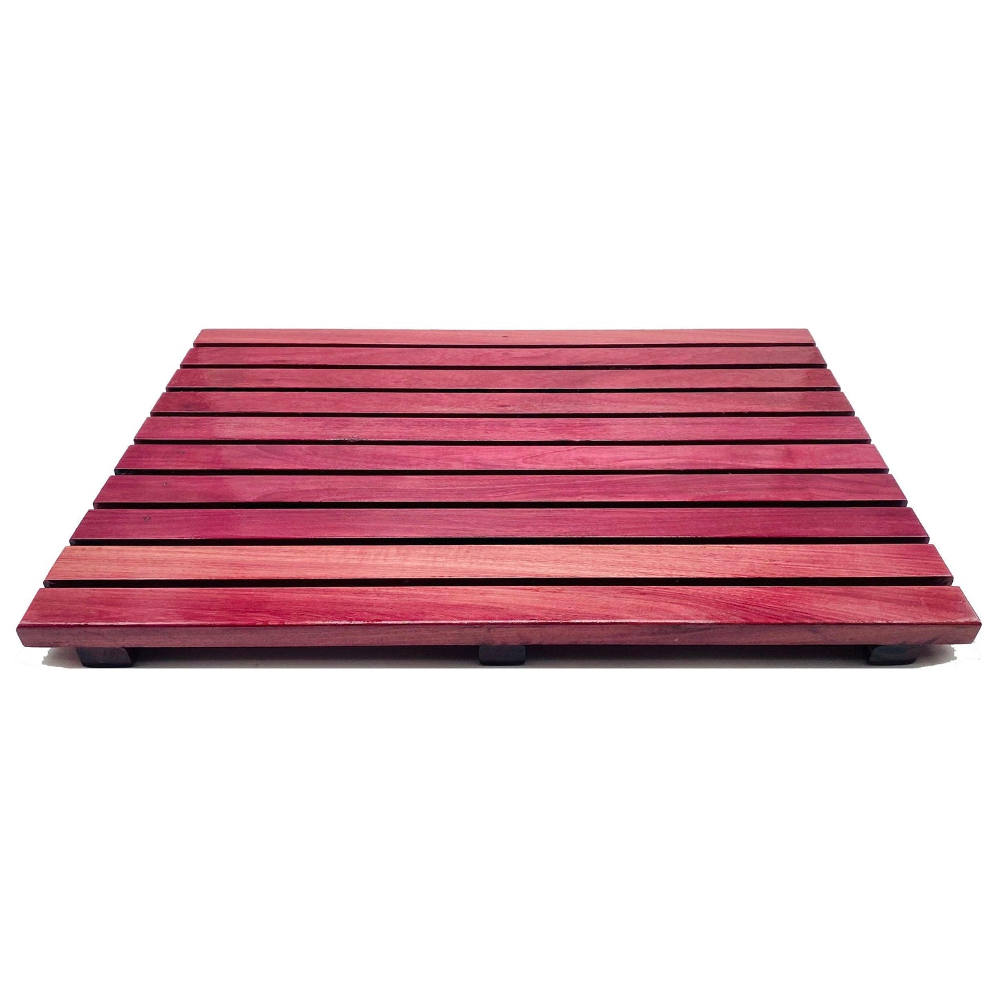 Master Control's Woodshop & Toys's Handmade Hardwood Bath Mat - This is a Handmade upon order product. The product usually takes 7-10 days to create. Our beautifully Handmade Hardwood Bath Mat are perfect for stepping out of the shower onto. It allows for