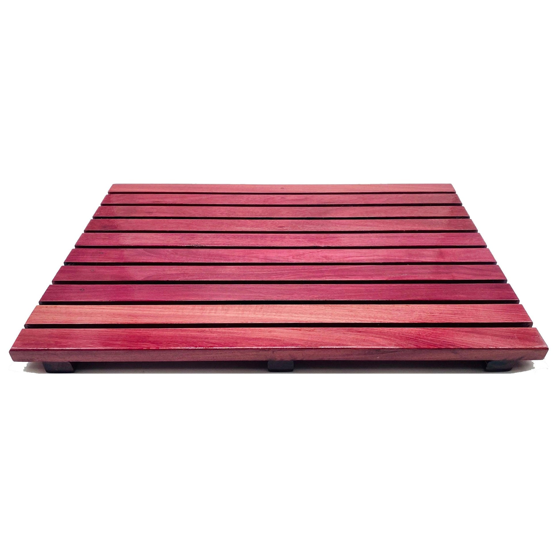Master Control's Woodshop & Toys's Handmade Hardwood Bath Mat - This is a Handmade upon order product. The product usually takes 7-10 days to create. Our beautifully Handmade Hardwood Bath Mat are perfect for stepping out of the shower onto. It allows for