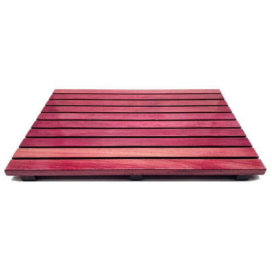 Master Control's Woodshop & Toys's Handmade Hardwood Bath Mat - This is a Handmade upon order product. The product usually takes 7-10 days to create. Our beautifully Handmade Hardwood Bath Mat are perfect for stepping out of the shower onto. It allows for