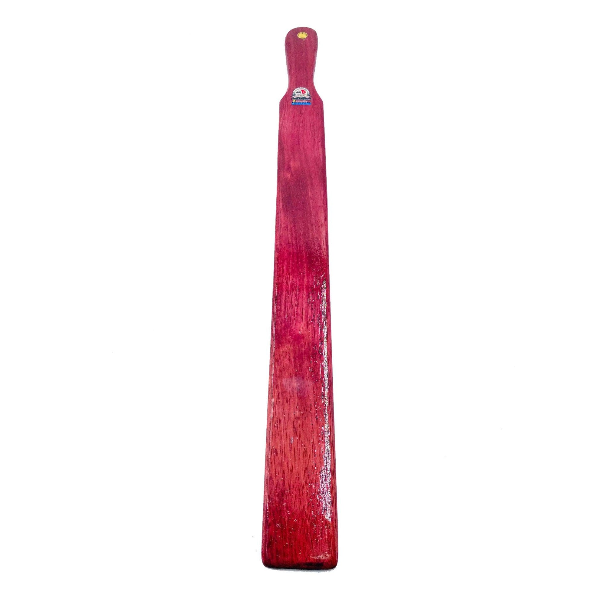 Master Control's Woodshop & Toys's OTK Thin Ruler Spanking Paddle - This is a Handmade upon order product. The product usually takes 7-10 days to create. This OTK Thin Ruler Spanking Paddle never fails to get an "ouch" of appreciation! Available in severa