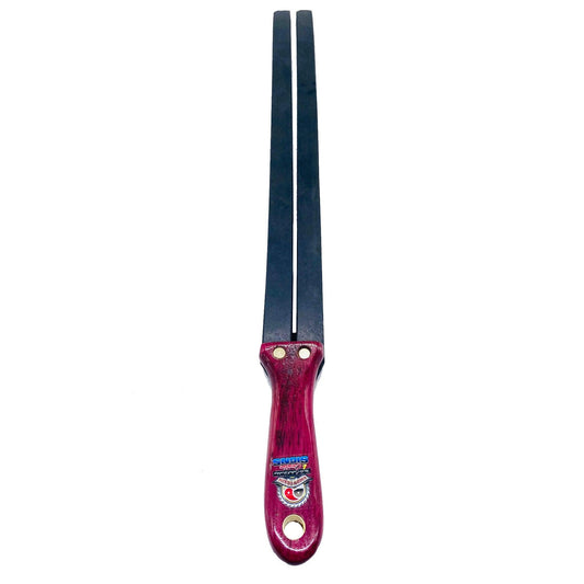 Master Control's Woodshop & Toys's Double 1/4" Rubber Spanking Tawse Paddle - This is a Handmade upon order product. The product usually takes 7-10 days to create. This Double Rubber Spanking Tawse Paddle never fails to get an "ouch" of appreciation! Avai