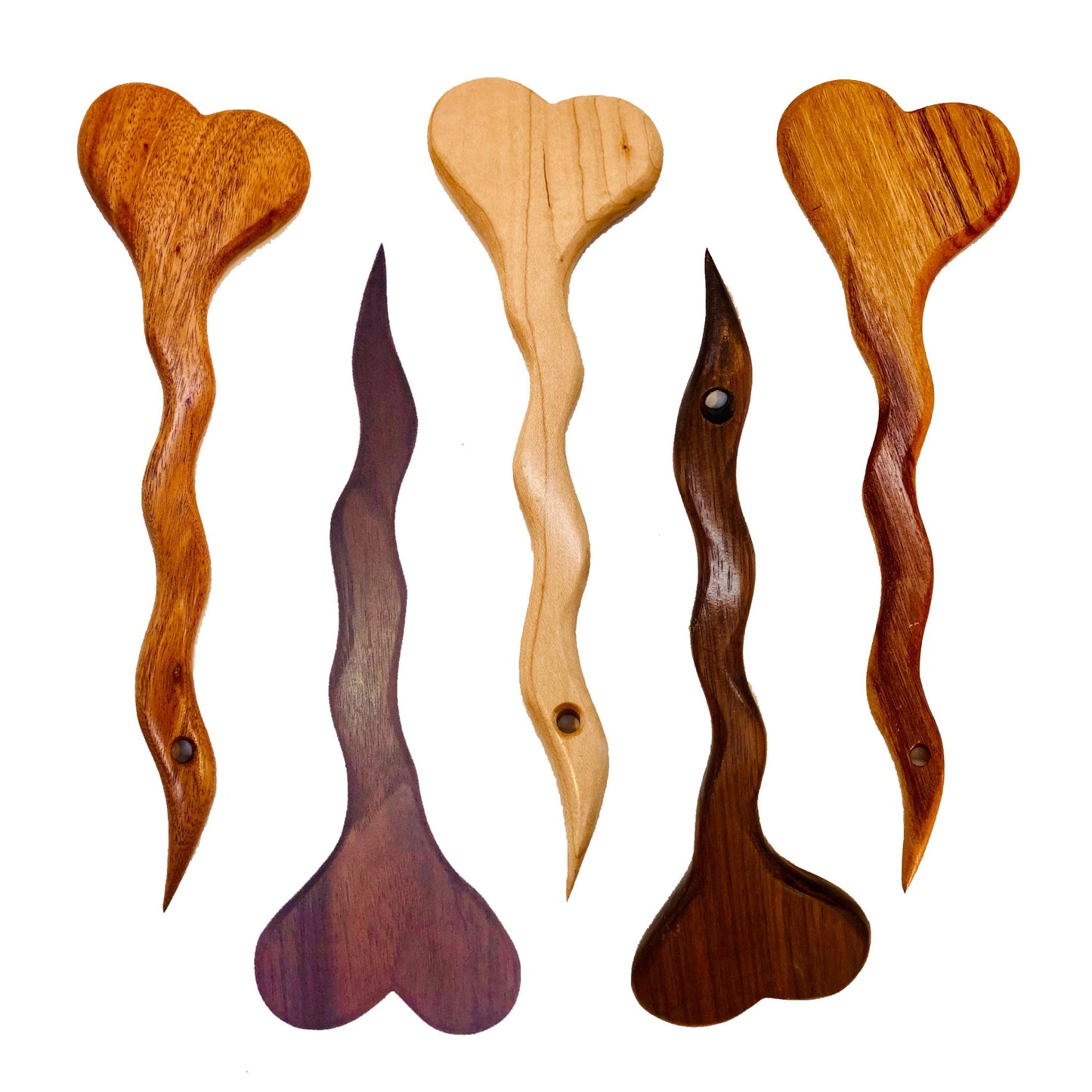 Master Control's Woodshop & Toys's Small Heart Spanking Paddle - This is a Handmade upon order product. The product usually takes 7-10 days to create. This Small Heart Spanking Paddle never fails to get an "ouch" of appreciation! Available in several beau