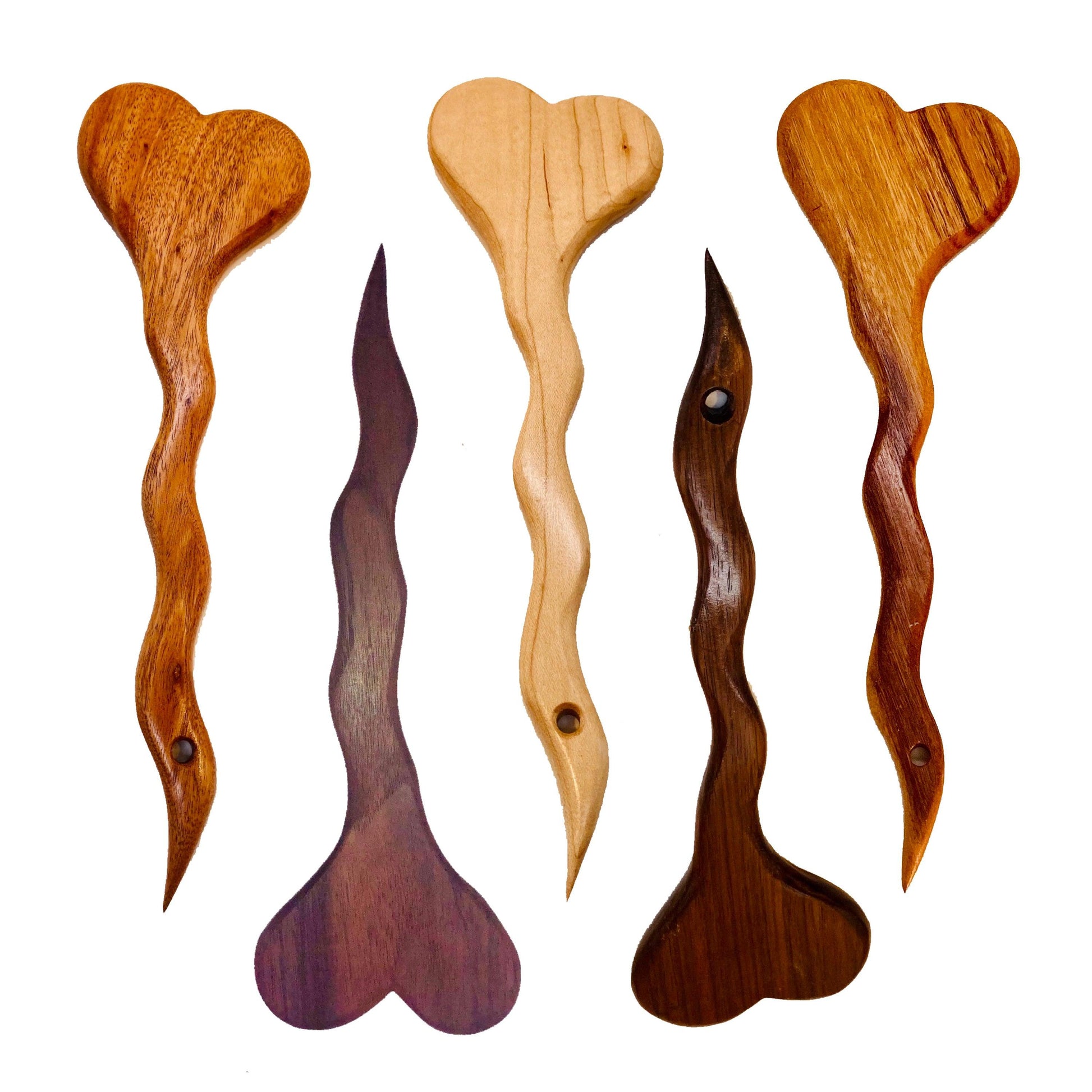 Master Control's Woodshop & Toys's Small Heart Spanking Paddle - This is a Handmade upon order product. The product usually takes 7-10 days to create. This Small Heart Spanking Paddle never fails to get an "ouch" of appreciation! Available in several beau