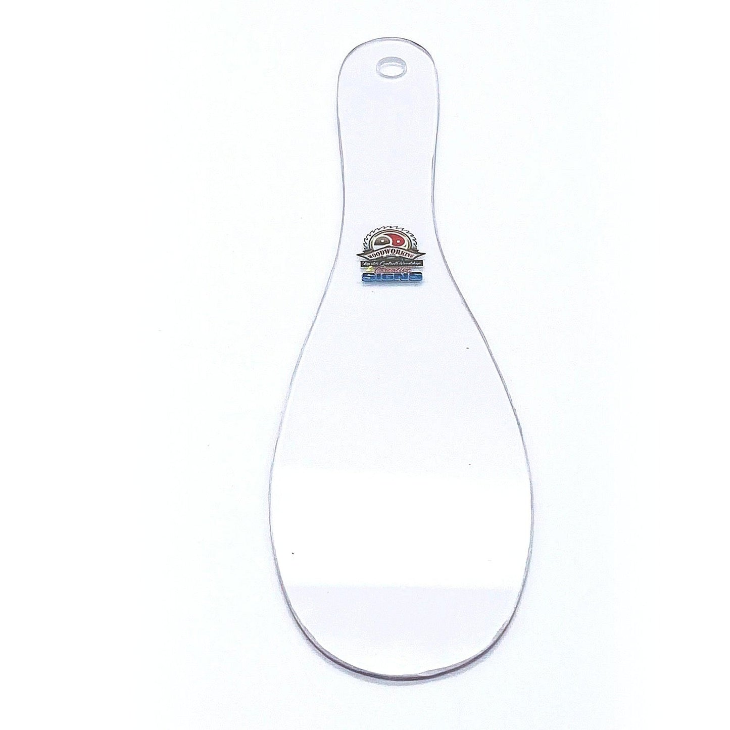 Master Control's Woodshop & Toys's Small Patu Lexan Spanking Paddle - This is a Handmade upon order product. The product usually takes 7-10 days to create. This Small Patu Lexan Spanking Paddle never fails to get an "ouch" of appreciation! Available in se
