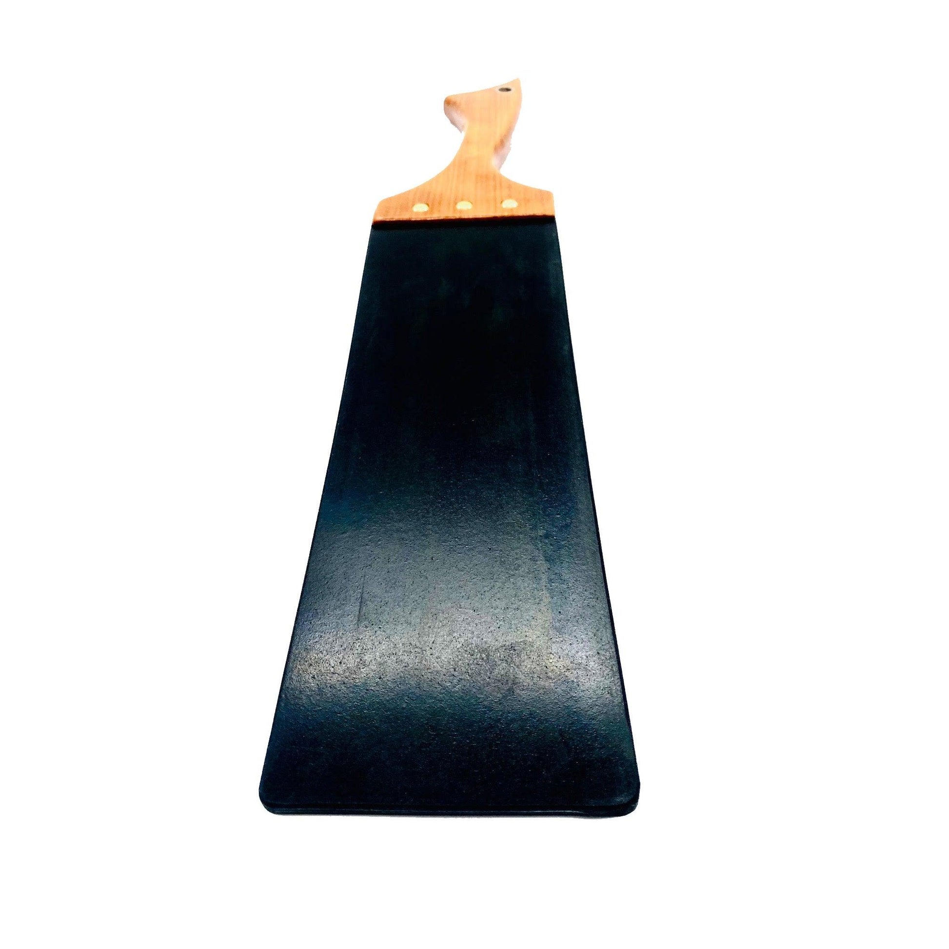 Master Control's Woodshop & Toys's Large 1/4" Thin Rubber Strap Spanking Paddle - This is a Handmade upon order product. The product usually takes 7-10 days to create. This Large Rubber Strap Spanking Paddle never fails to get an "ouch" of appreciation! A