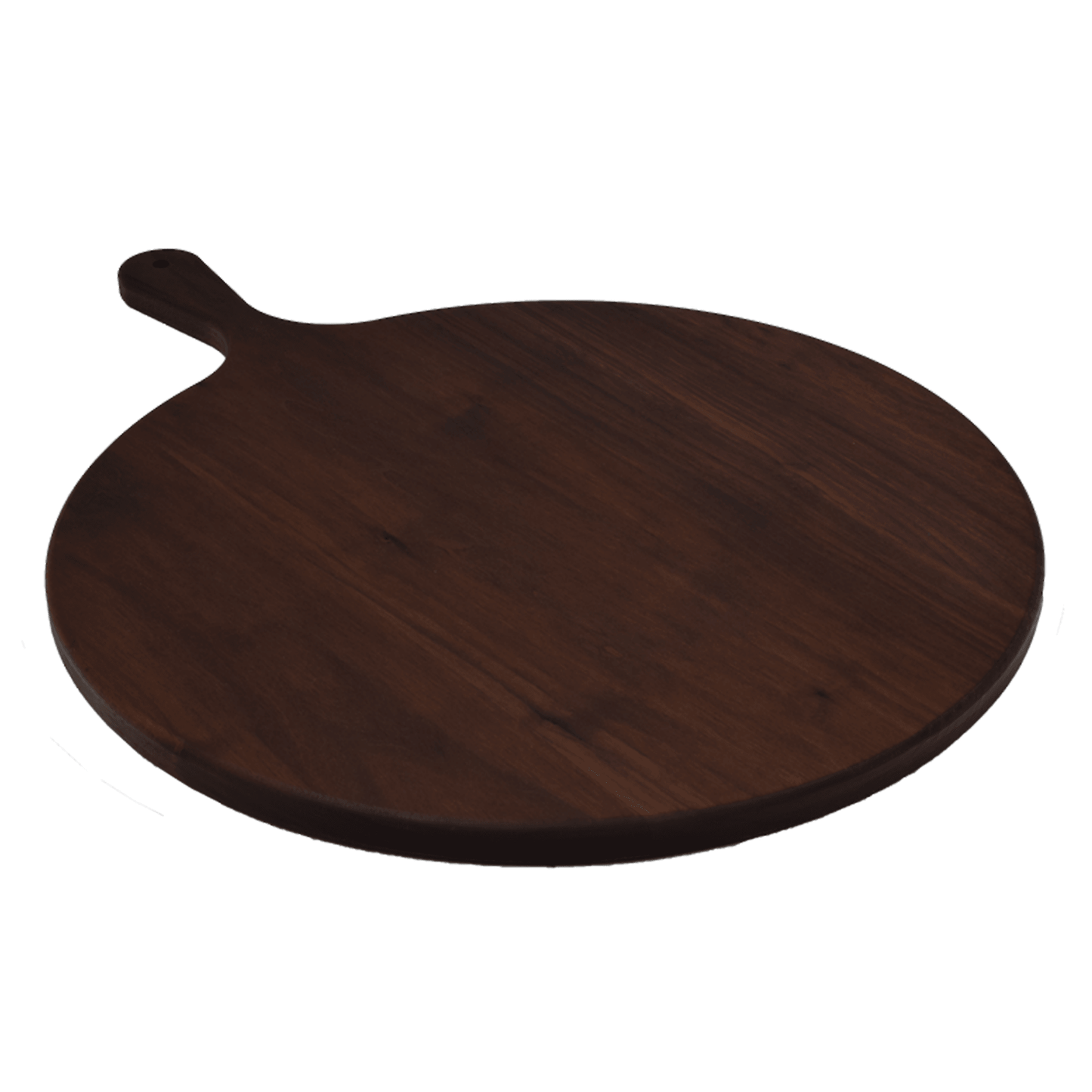 Master Control's Woodshop & Toys's Handmade Hardwood Round Paddle Board - This is a Handmade upon order product. The product usually takes 7-10 days to create. This Hardwood Doubled Handled Serving Tray Platter Board gives great for making presenting larg
