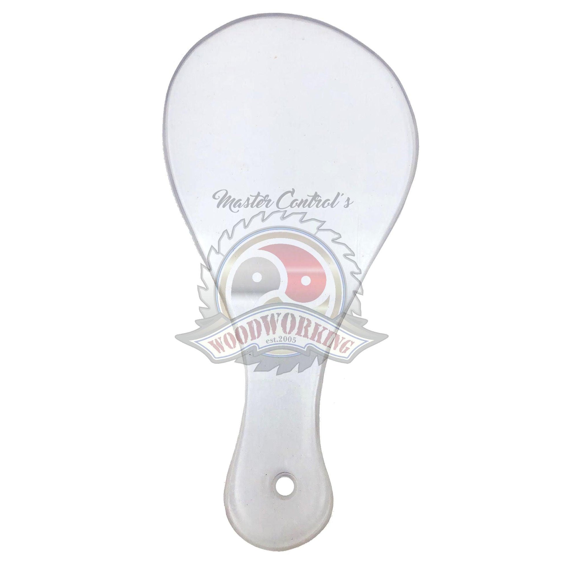 Master Control's Woodshop & Toys's Small Lexan Teardrop Spanking Paddle - This is a Handmade upon order product. The product usually takes 7-10 days to create. This Small Lexan Teardrop Spanking Paddle never fails to get an "ouch" of appreciation! Availab