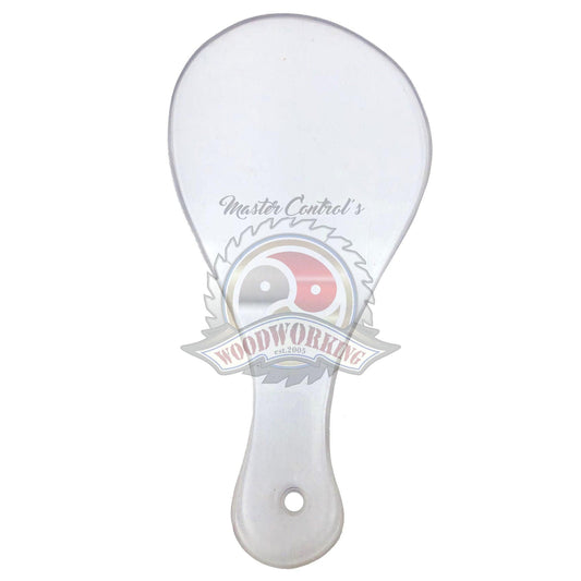 Master Control's Woodshop & Toys's Small Lexan Teardrop Spanking Paddle - This is a Handmade upon order product. The product usually takes 7-10 days to create. This Small Lexan Teardrop Spanking Paddle never fails to get an "ouch" of appreciation! Availab