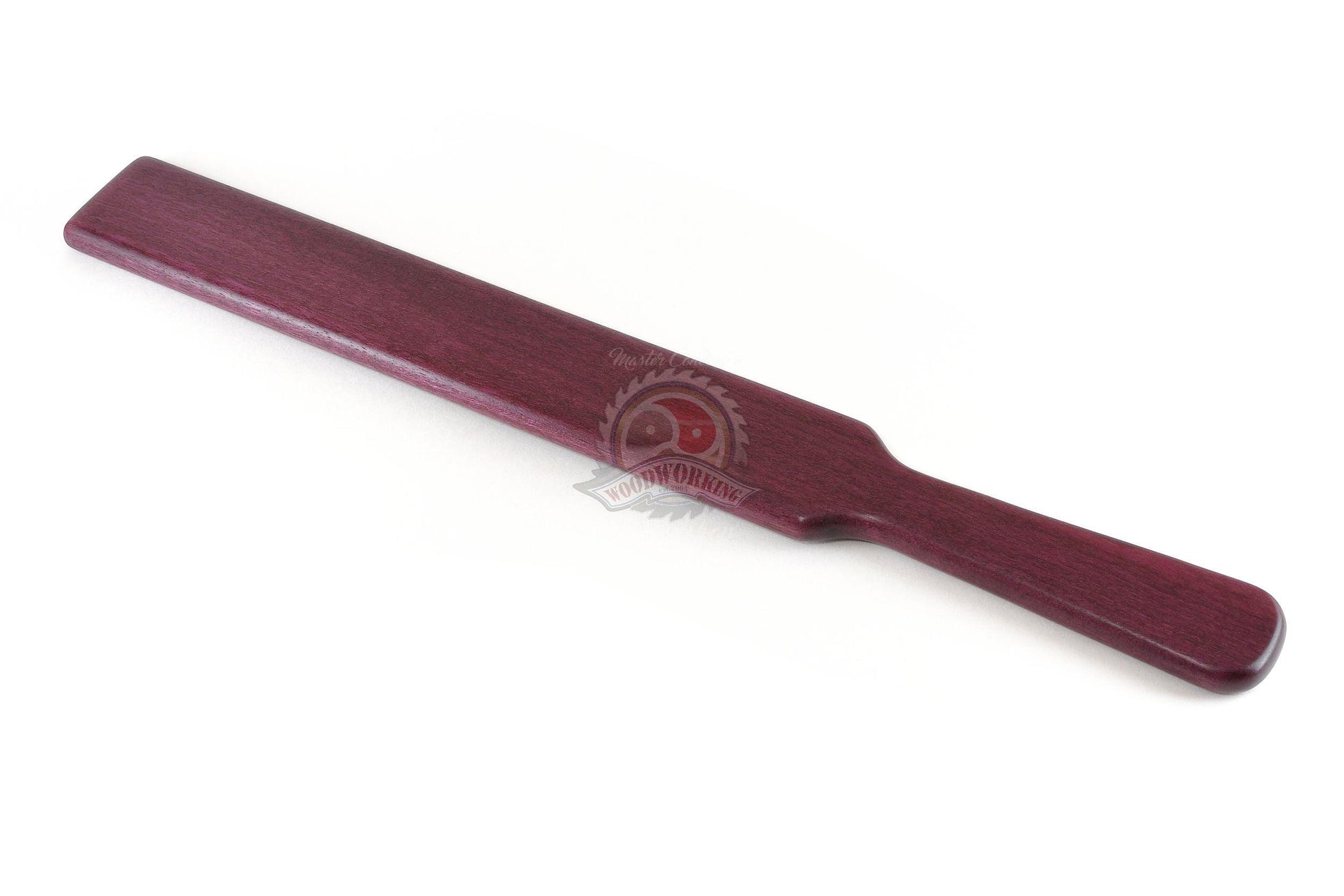 Master Control's Woodshop & Toys's OTK Thin Ruler Spanking Paddle - This is a Handmade upon order product. The product usually takes 7-10 days to create. This OTK Thin Ruler Spanking Paddle never fails to get an "ouch" of appreciation! Available in severa