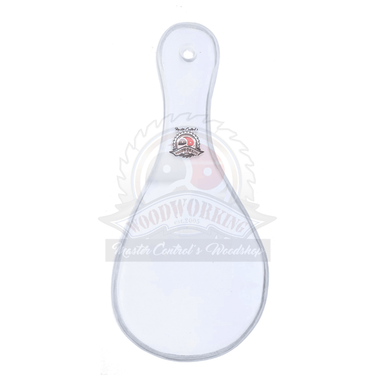 Master Control's Woodshop & Toys's Small Lexan Teardrop Spanking Paddle - This is a Handmade upon order product. The product usually takes 7-10 days to create. This Small Lexan Teardrop Spanking Paddle never fails to get an "ouch" of appreciation! Availab