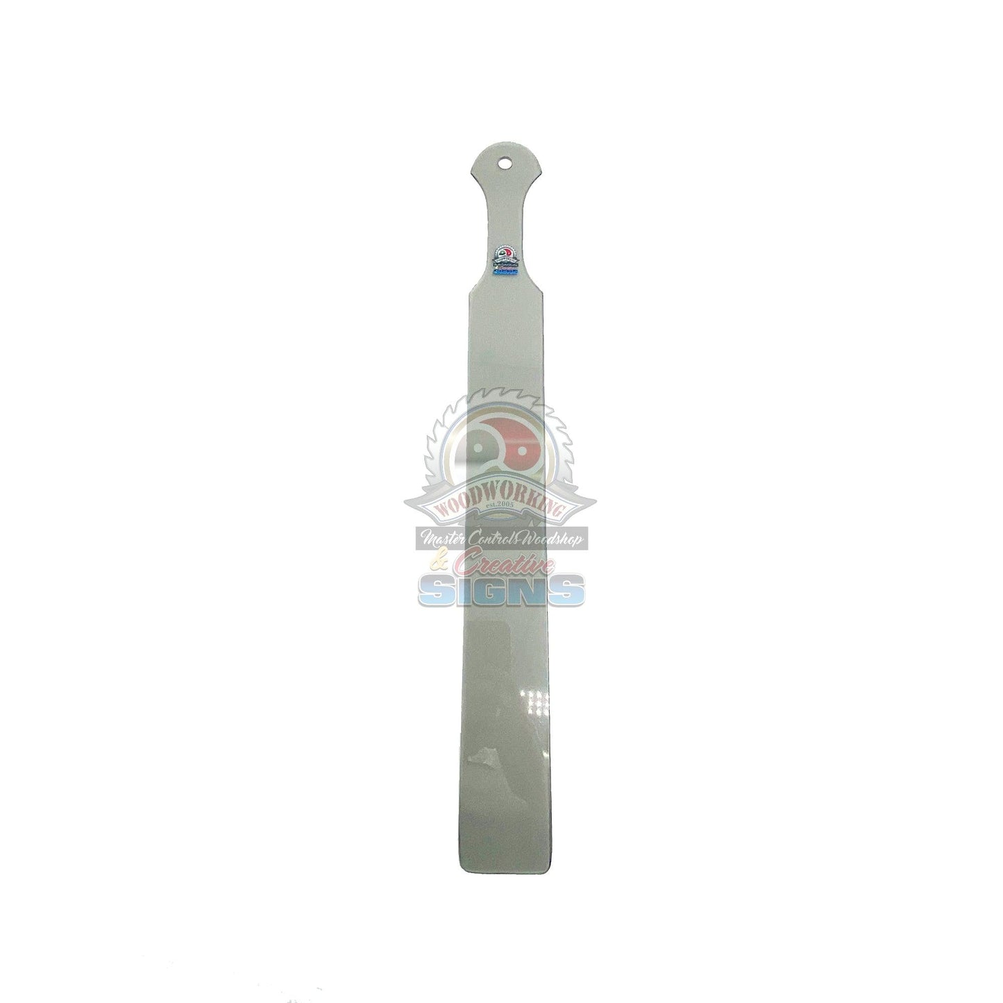 Master Control's Woodshop & Toys's Long Lexan Spanking Paddle - This is a Handmade upon order product. The product usually takes 7-10 days to create. This Long Lexan Spanking Paddle never fails to get an "ouch" of appreciation! Available in several beauti