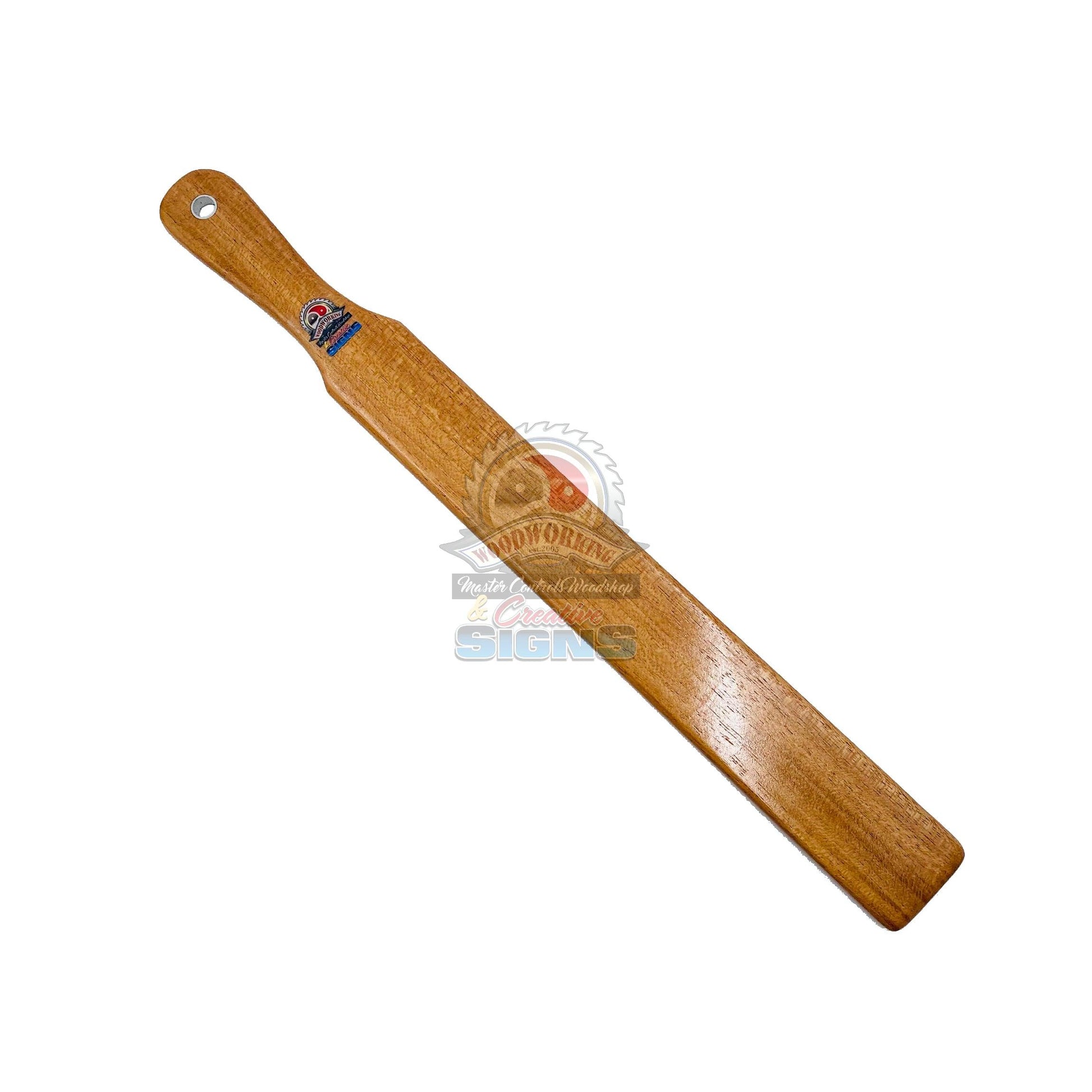 Master Control's Woodshop & Toys's OTK Thin Ruler Spanking Paddle - This is a Handmade upon order product. The product usually takes 7-10 days to create. This OTK Thin Ruler Spanking Paddle never fails to get an "ouch" of appreciation! Available in severa