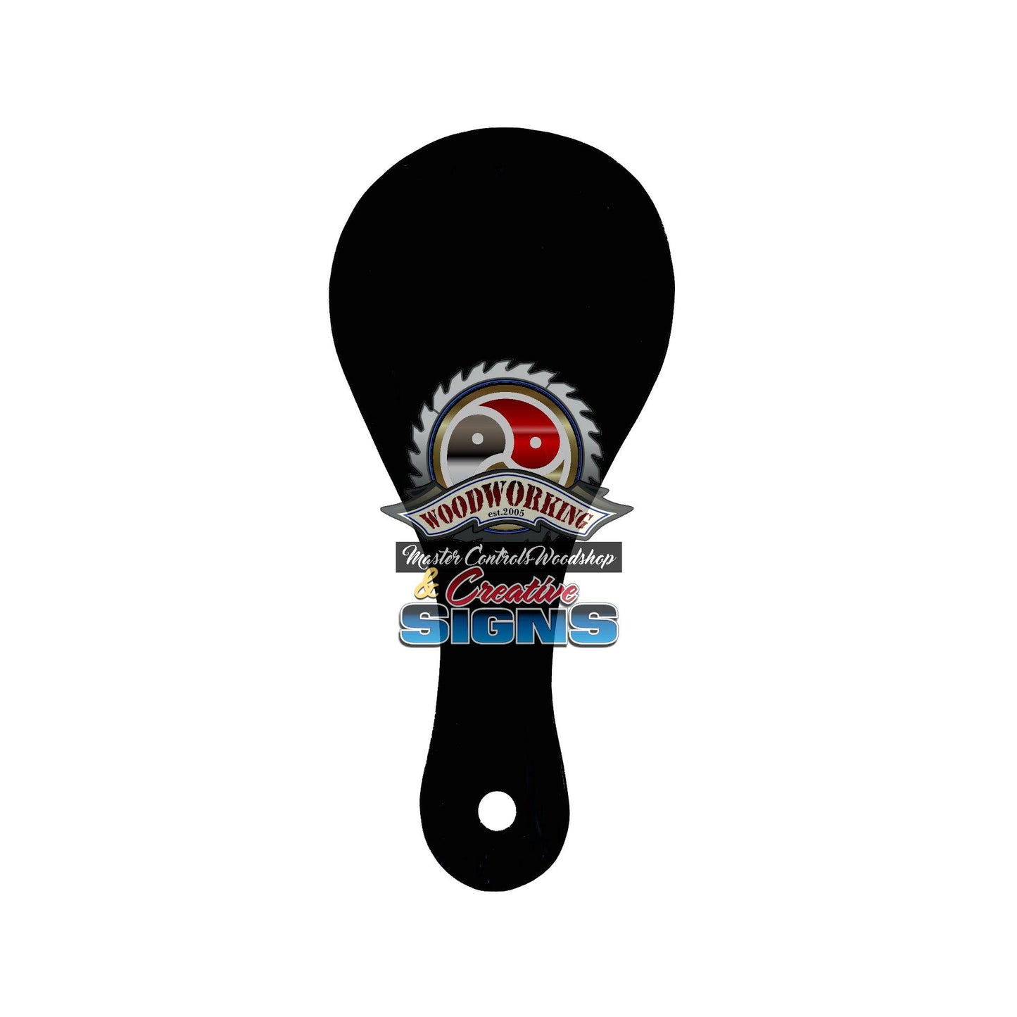 Master Control's Woodshop & Toys's Small Lexan Teardrop Spanking Paddle - This is a Handmade upon order product. The product usually takes 7-10 days to create. This Small Lexan Teardrop Spanking Paddle never fails to get an "ouch" of appreciation! Availab