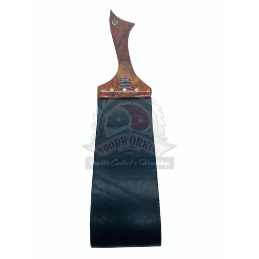 Master Control's Woodshop & Toys's Large Folded Italian Leather Spanking Slapper - This is a Handmade upon order product. The product usually takes 7-10 days to create. This Large Folded Italian Leather Spanking Slapper never fails to get an "ouch" of app