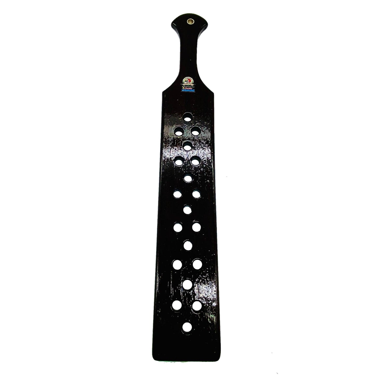 Master Control's Woodshop & Toys's 23" Long - Wide Wooden Spanking Paddle - This is a Handmade upon order product. The product usually takes 7-10 days to create. This Long & Wide Wooden Spanking Paddle never fails to get an "ouch" of appreciation! Availab