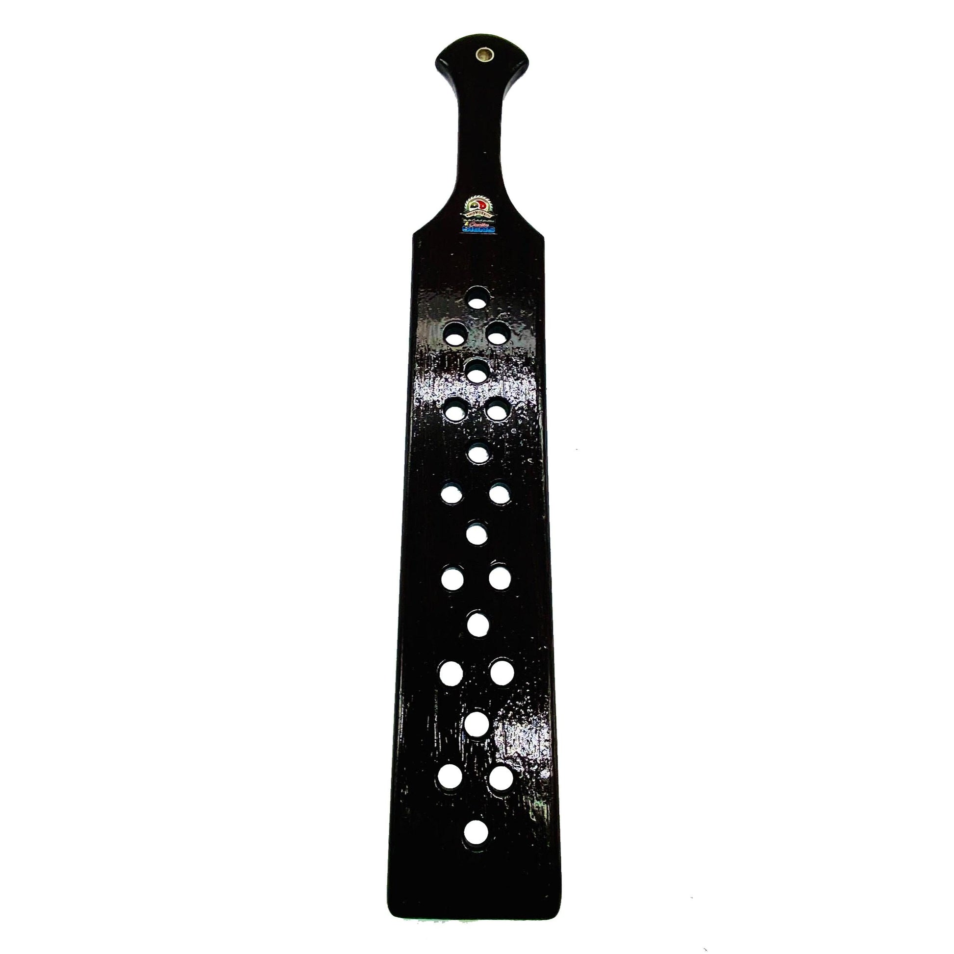 Master Control's Woodshop & Toys's 23" Long - Wide Wooden Spanking Paddle - This is a Handmade upon order product. The product usually takes 7-10 days to create. This Long & Wide Wooden Spanking Paddle never fails to get an "ouch" of appreciation! Availab