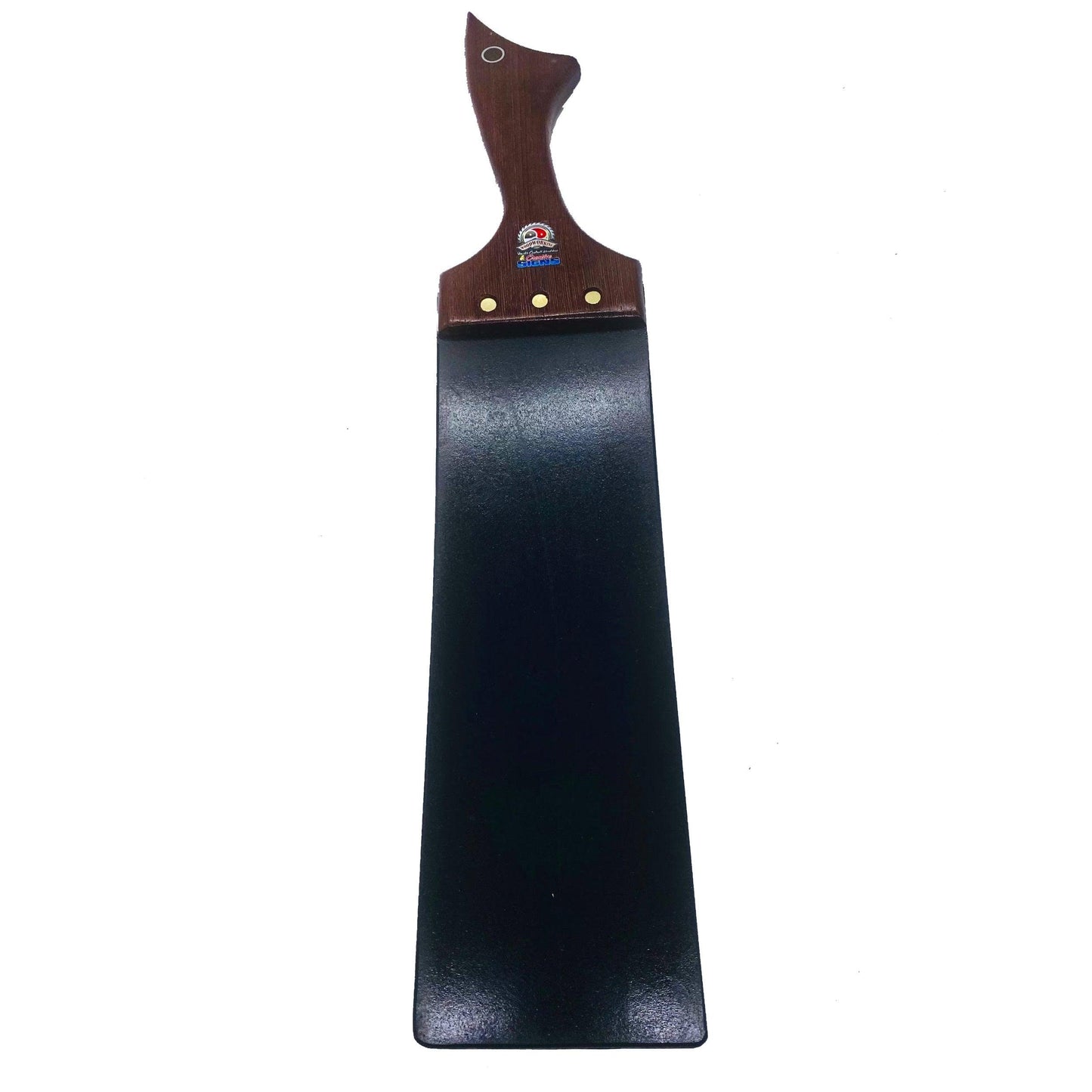 Master Control's Woodshop & Toys's Large 1/4" Thin Rubber Strap Spanking Paddle - This is a Handmade upon order product. The product usually takes 7-10 days to create. This Large Rubber Strap Spanking Paddle never fails to get an "ouch" of appreciation! A