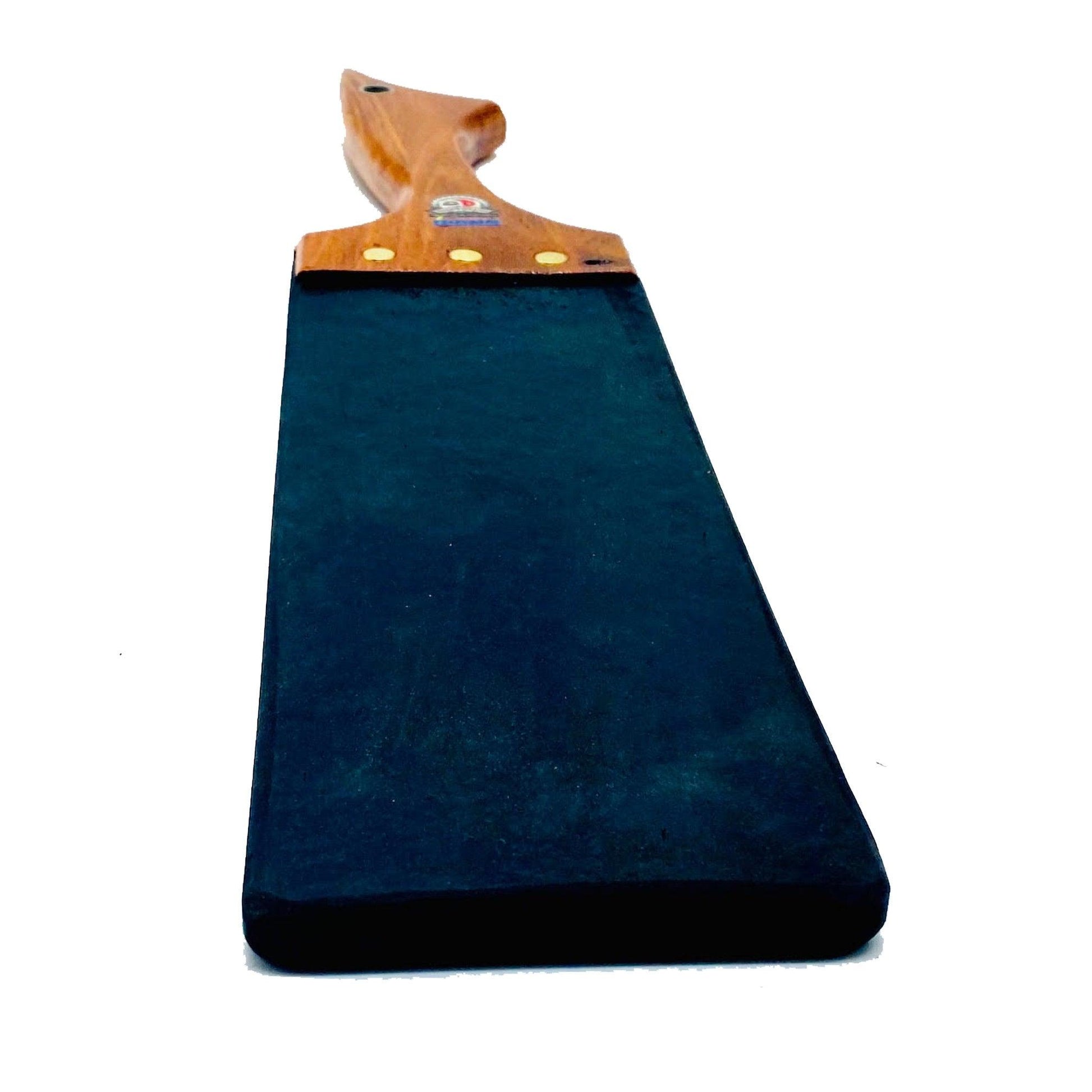 Master Control's Woodshop & Toys's Large 1/2" Rubber Strap Spanking Paddle - This is a Handmade upon order product. The product usually takes 7-10 days to create. This Large Rubber Strap Spanking Paddle never fails to get an "ouch" of appreciation! Availa