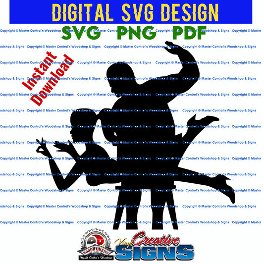Master Control's Woodshop & Toys's Man Spanking Woman (Digital Download) - You may use our Man Spanking Woman SVG files to make finished items for personal use, but the file itself can not be sold or distributed in any way. Files will contain one-color. W