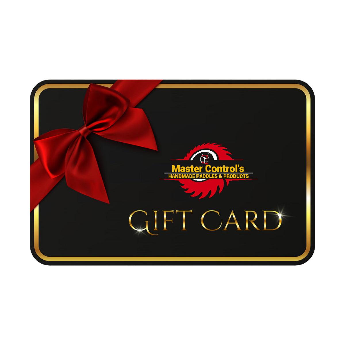 Master Control's Woodshop Gift Cards